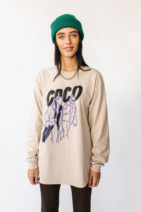 The Coco Long Sleeve Tee // Sand